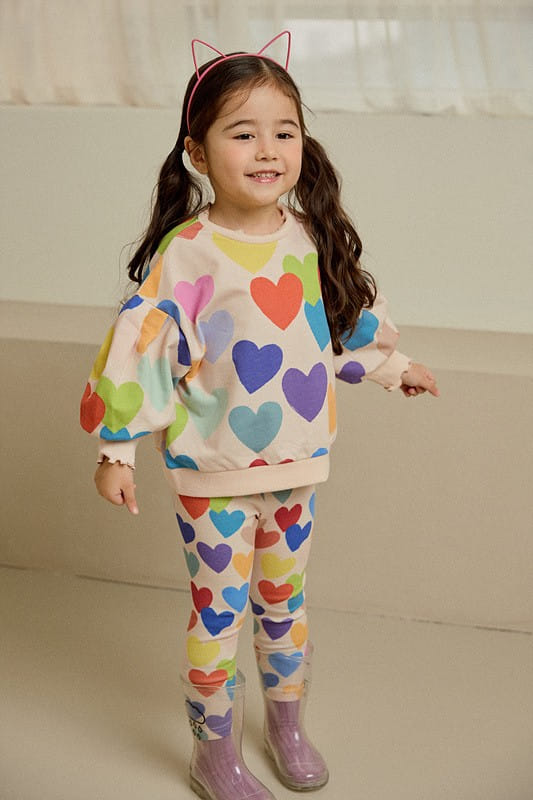 Mimico - Korean Children Fashion - #littlefashionista - Big Heart Tee - 10