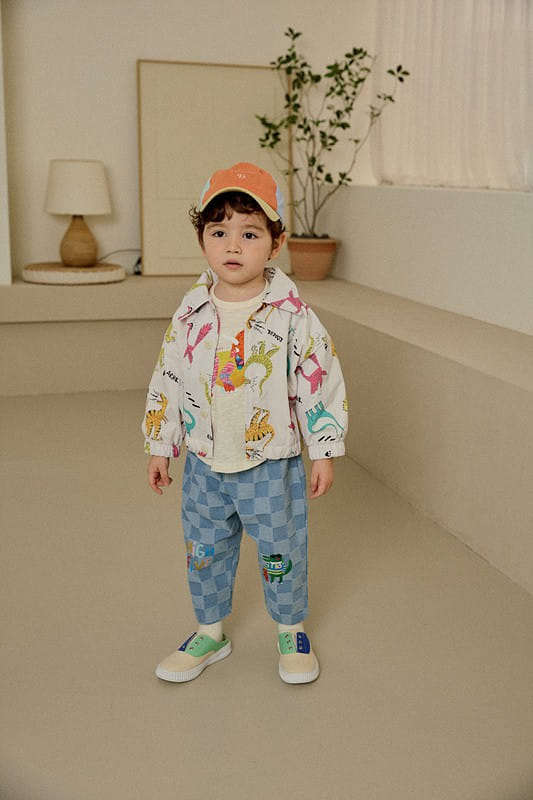Mimico - Korean Children Fashion - #magicofchildhood - Border Check Pants - 2