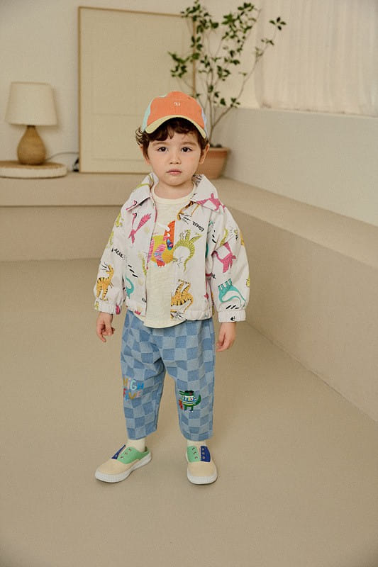 Mimico - Korean Children Fashion - #minifashionista - Border Check Pants - 3