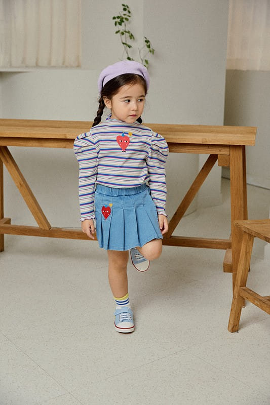 Mimico - Korean Children Fashion - #minifashionista - Two Heart Tee