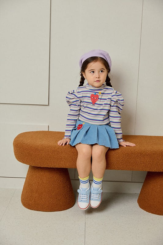Mimico - Korean Children Fashion - #prettylittlegirls - Two Heart Tee - 2