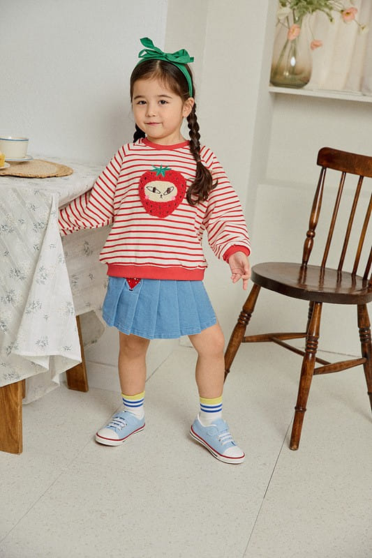 Mimico - Korean Children Fashion - #prettylittlegirls - Strawberry Tee - 3