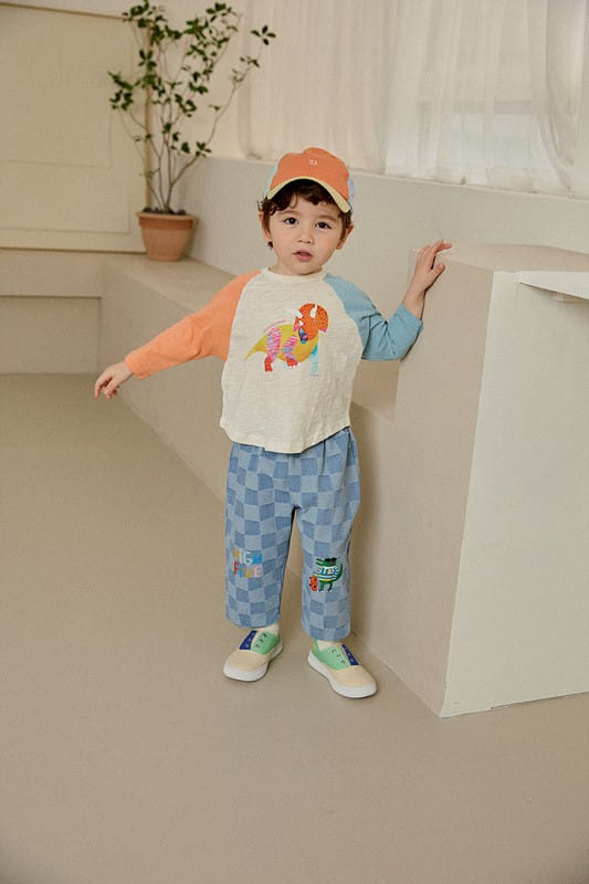 Mimico - Korean Children Fashion - #stylishchildhood - Border Check Pants - 7