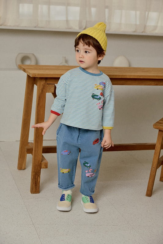 Mimico - Korean Children Fashion - #stylishchildhood - Croak Collar Tee - 3