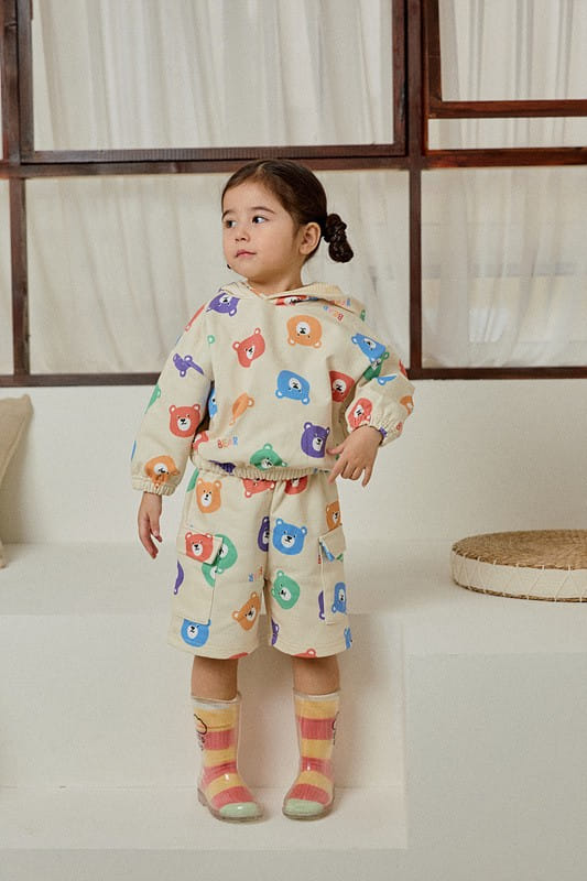 Mimico - Korean Children Fashion - #toddlerclothing - Cap Andvisors Top Bottom Set - 10