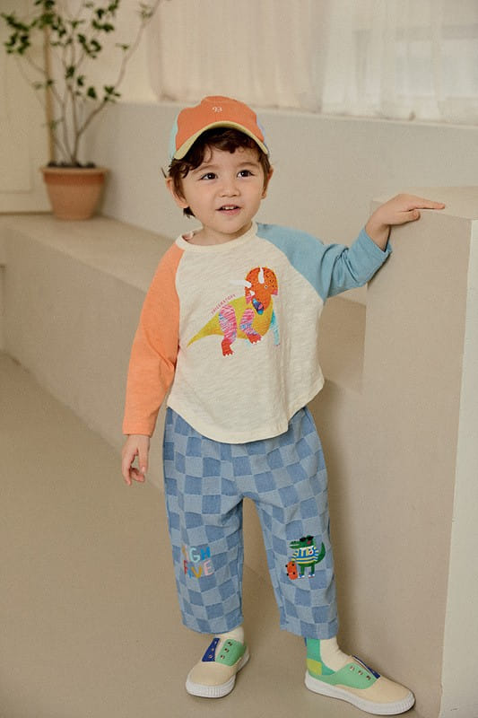 Mimico - Korean Children Fashion - #toddlerclothing - Border Check Pants - 6