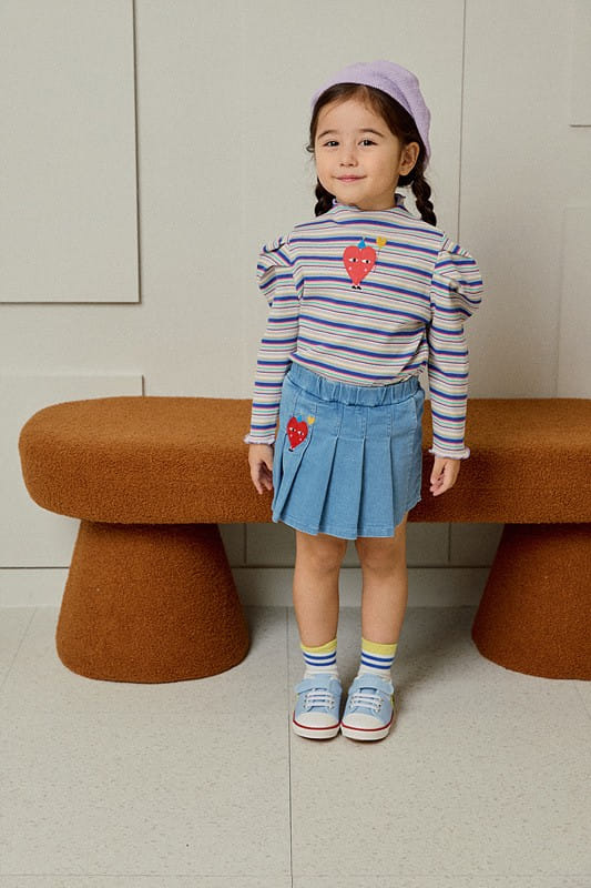 Mimico - Korean Children Fashion - #todddlerfashion - Two Heart Tee - 4