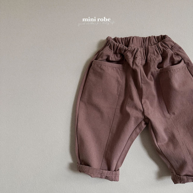 Mini Robe - Korean Baby Fashion - #babyboutique - Mono Piping Pants - 4