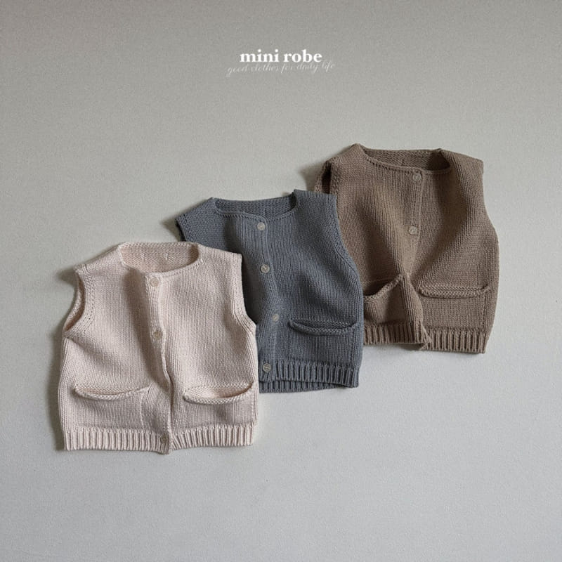 Mini Robe - Korean Baby Fashion - #babyboutique - Dol Dol Knit Vest