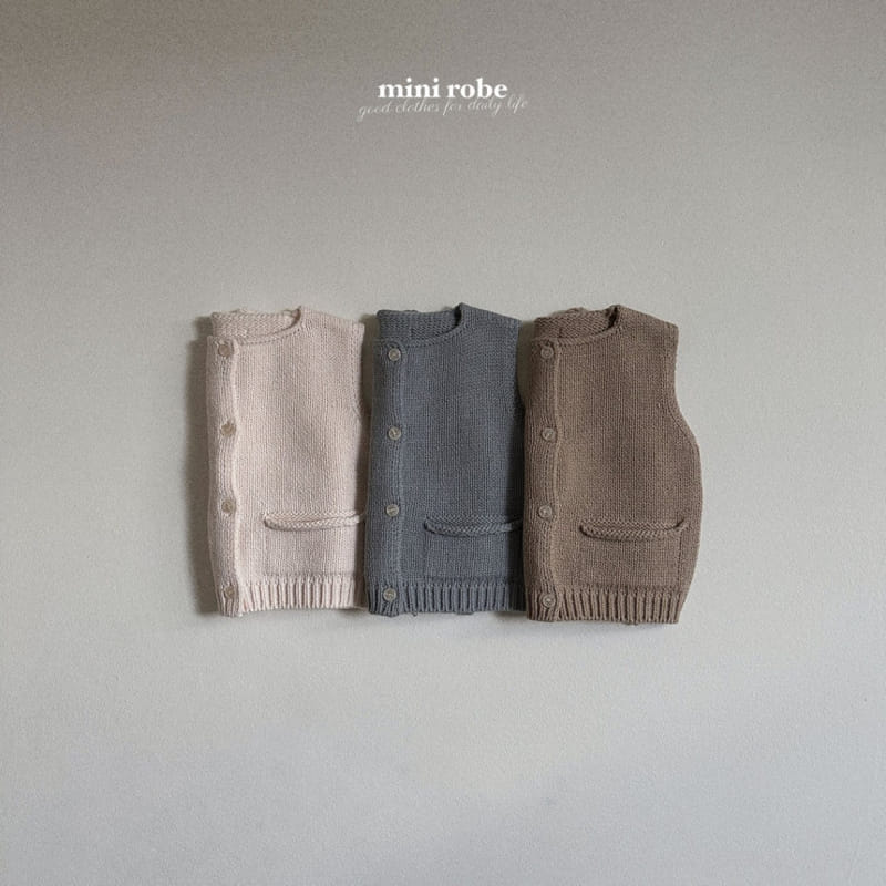 Mini Robe - Korean Baby Fashion - #babyboutiqueclothing - Dol Dol Knit Vest - 3