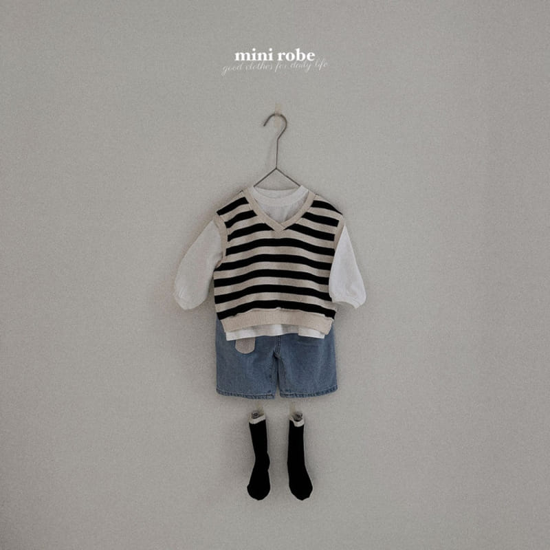 Mini Robe - Korean Baby Fashion - #babyclothing - Dengkang V Vset - 10
