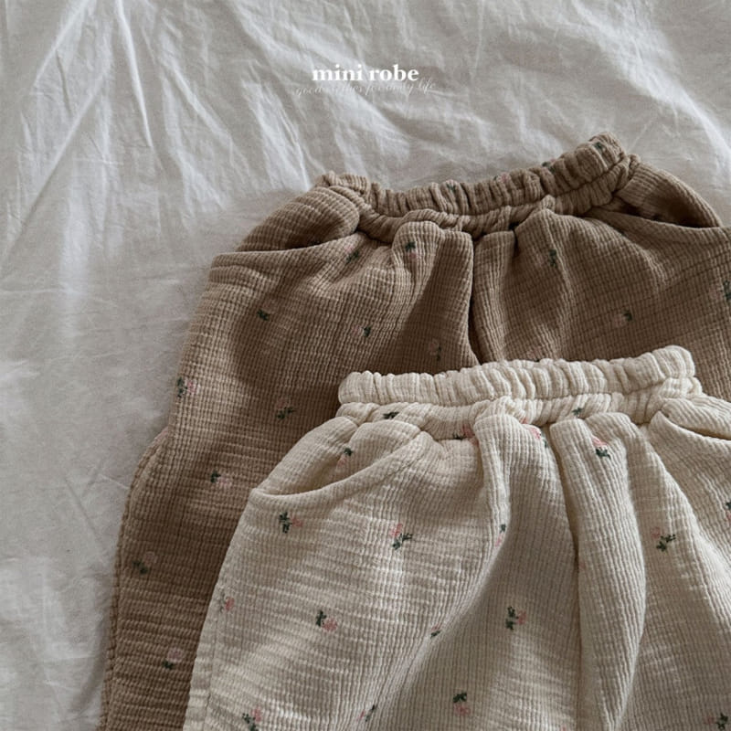 Mini Robe - Korean Baby Fashion - #babyclothing - Flower Yoru Jogger - 3