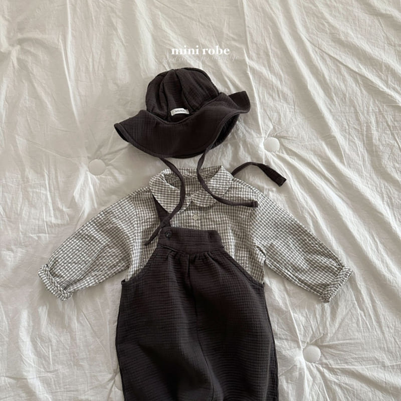 Mini Robe - Korean Baby Fashion - #babygirlfashion - Dung Dung Check Blouse - 9