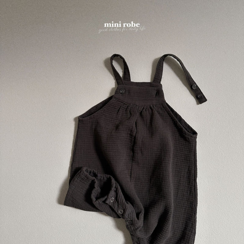 Mini Robe - Korean Baby Fashion - #babygirlfashion - Moru Dungarees Body Suit - 8