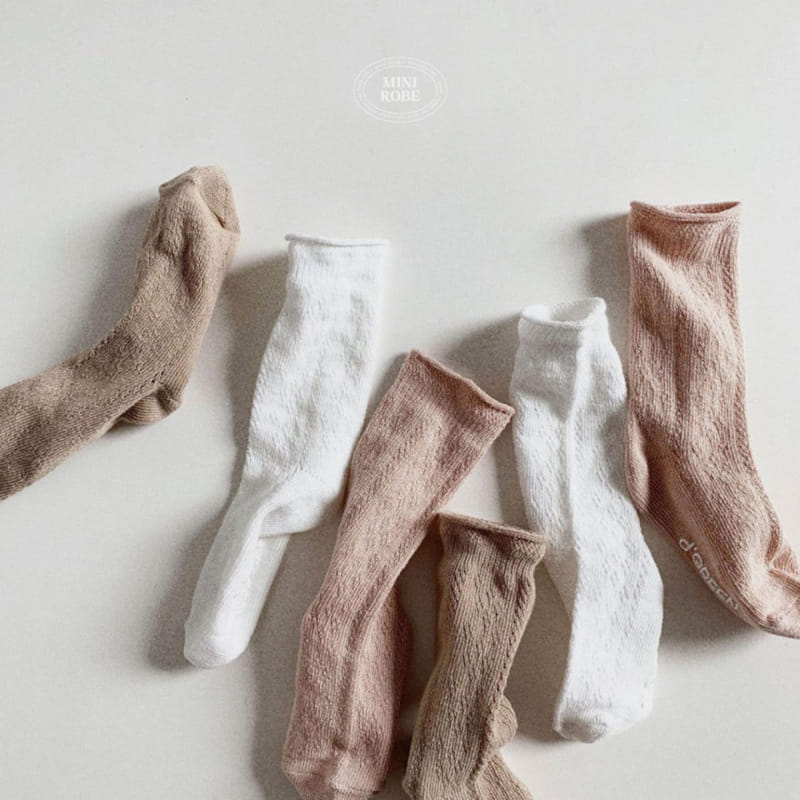 Mini Robe - Korean Baby Fashion - #babyoninstagram - Flora Socks - 2