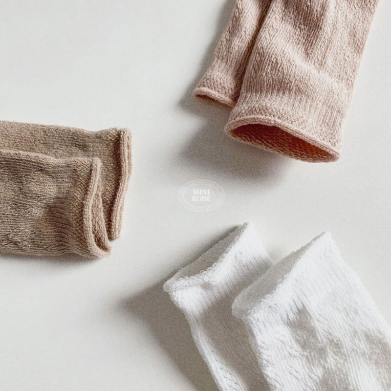 Mini Robe - Korean Baby Fashion - #babywear - Flora Socks - 6