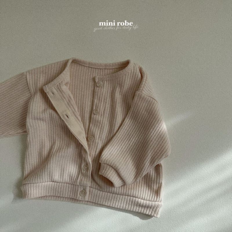 Mini Robe - Korean Baby Fashion - #onlinebabyshop - Spring Rib Cardigan - 10