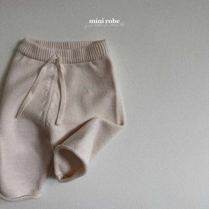 Mini Robe - Korean Baby Fashion - #onlinebabyshop - Dol Dol Knit Pants - 8