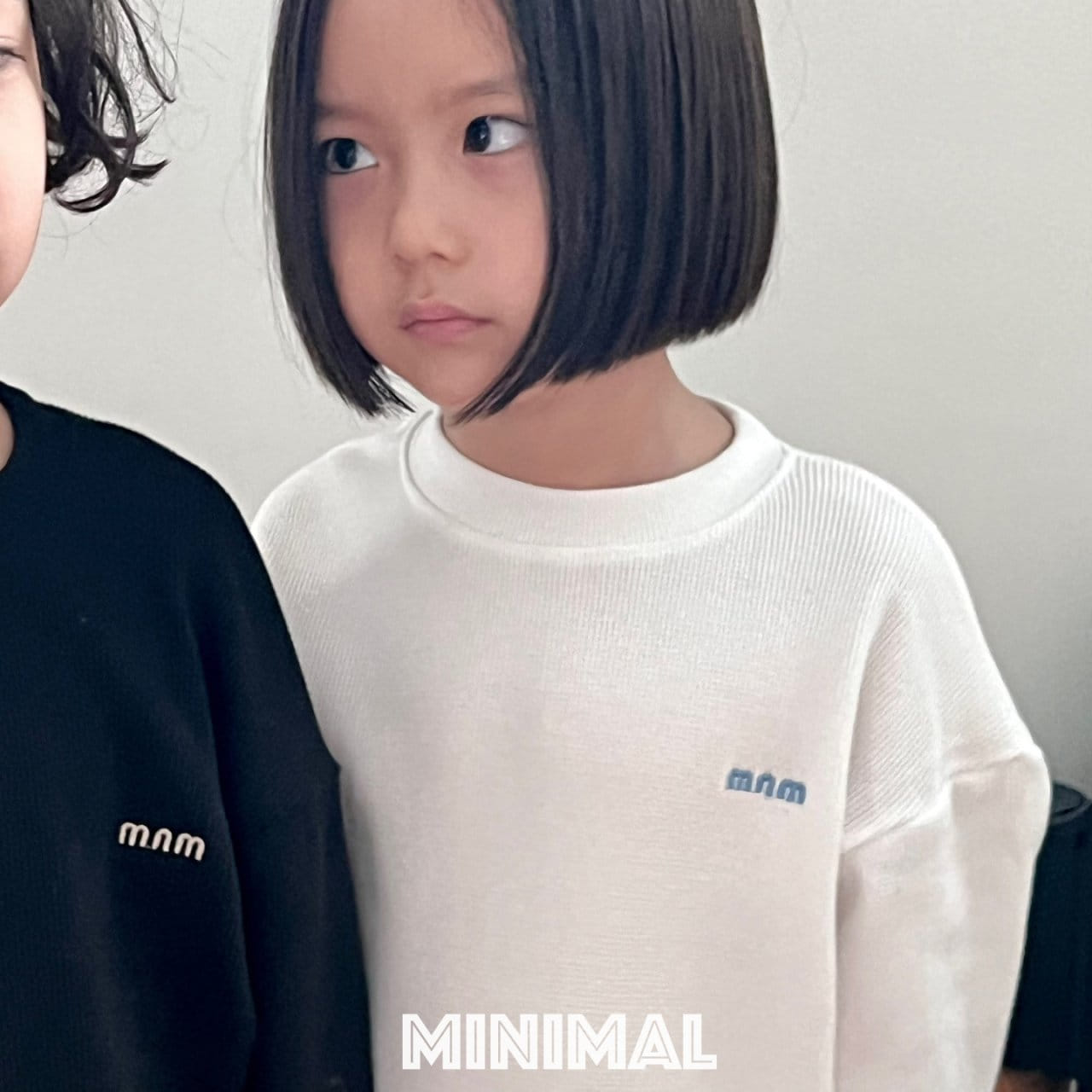 Minimal - Korean Children Fashion - #Kfashion4kids - Embroider Tee