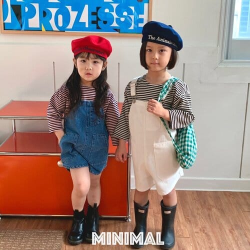 Minimal - Korean Children Fashion - #kidzfashiontrend - Pocket Denim Overalls - 4