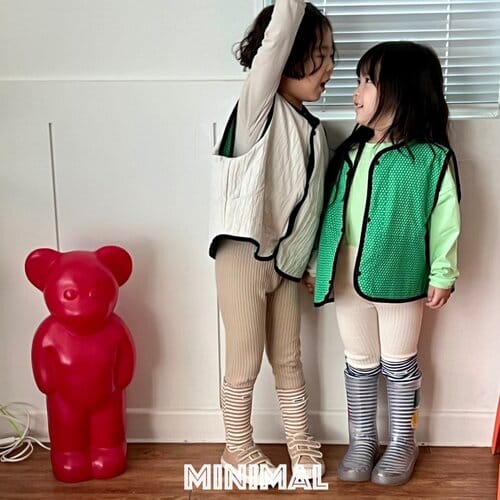 Minimal - Korean Children Fashion - #kidzfashiontrend - Button Rib Leggings - 4