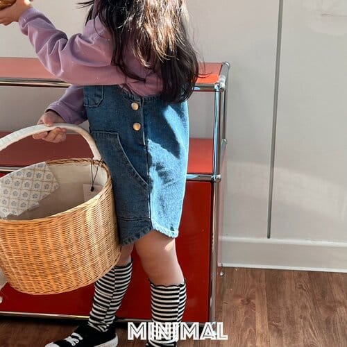 Minimal - Korean Children Fashion - #childofig - Pocket Denim Overalls - 9