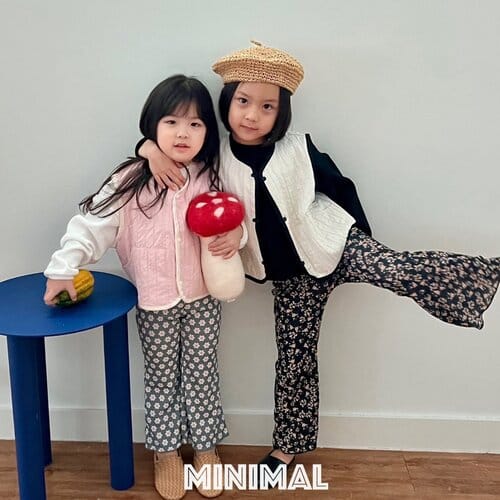 Minimal - Korean Children Fashion - #discoveringself - Flower Wide Pants - 2