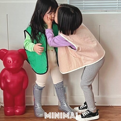 Minimal - Korean Children Fashion - #discoveringself - Quilted Reversible Vest - 2