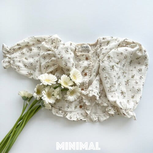 Minimal - Korean Children Fashion - #discoveringself - Flower Blouse