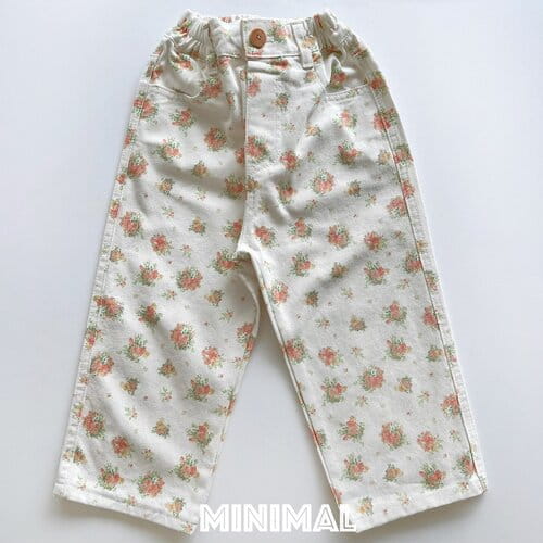 Minimal - Korean Children Fashion - #fashionkids - Flower Denim Pants