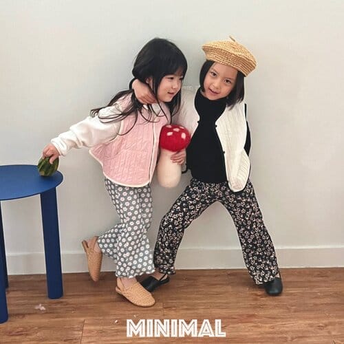 Minimal - Korean Children Fashion - #kidzfashiontrend - Flower Wide Pants - 6