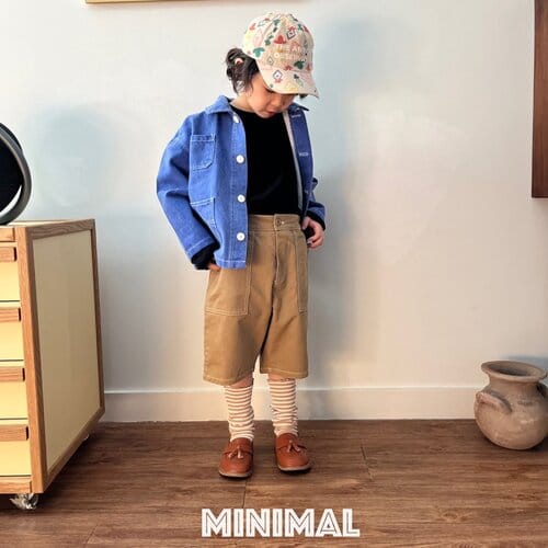 Minimal - Korean Children Fashion - #littlefashionista - Stitch Half Pants - 7