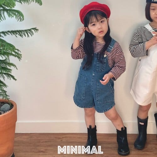 Minimal - Korean Children Fashion - #littlefashionista - Pocket Denim Overalls - 5
