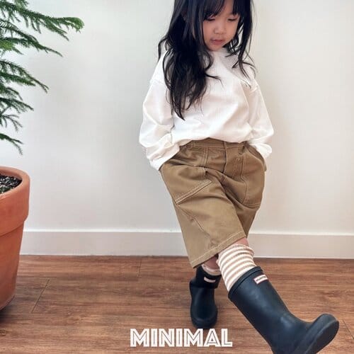 Minimal - Korean Children Fashion - #magicofchildhood - Stitch Half Pants - 8