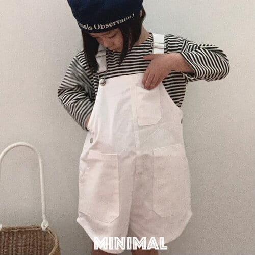 Minimal - Korean Children Fashion - #magicofchildhood - Pocket Denim Overalls - 6