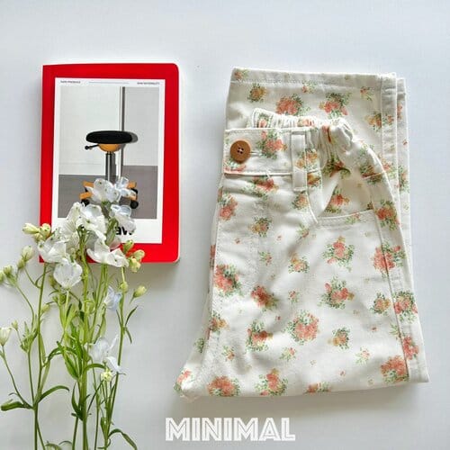 Minimal - Korean Children Fashion - #prettylittlegirls - Flower Denim Pants - 9