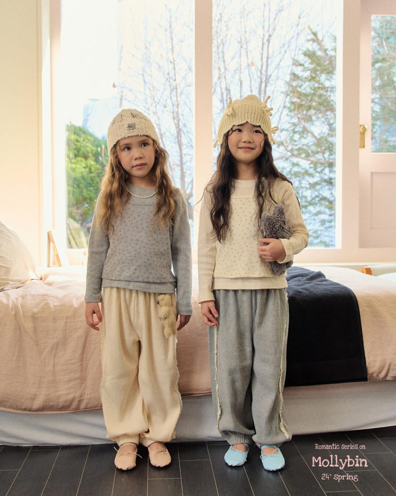 Mollybin - Korean Children Fashion - #discoveringself - Lace Rib Pants - 7