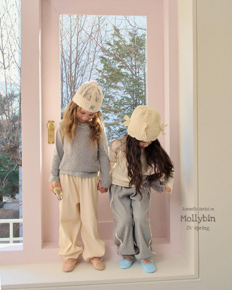 Mollybin - Korean Children Fashion - #fashionkids - Lace Rib Pants - 8
