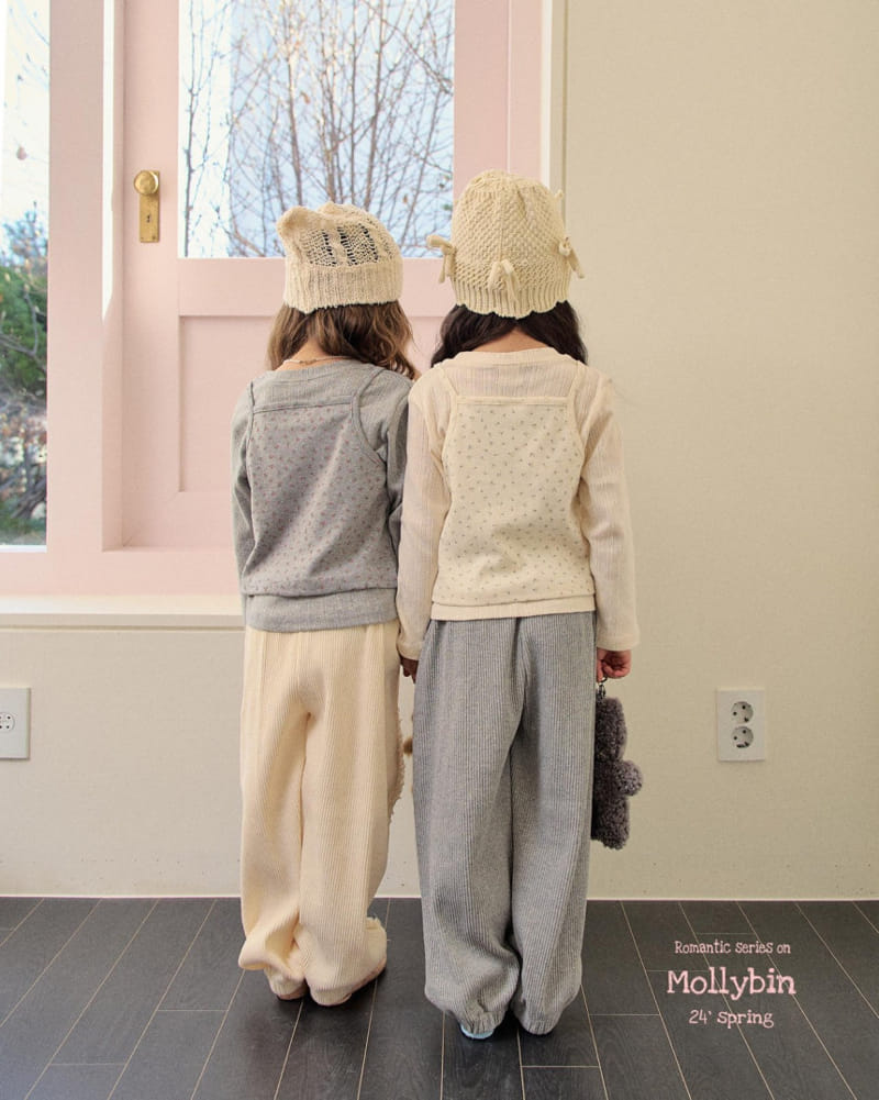 Mollybin - Korean Children Fashion - #kidzfashiontrend - Lace Rib Pants - 11