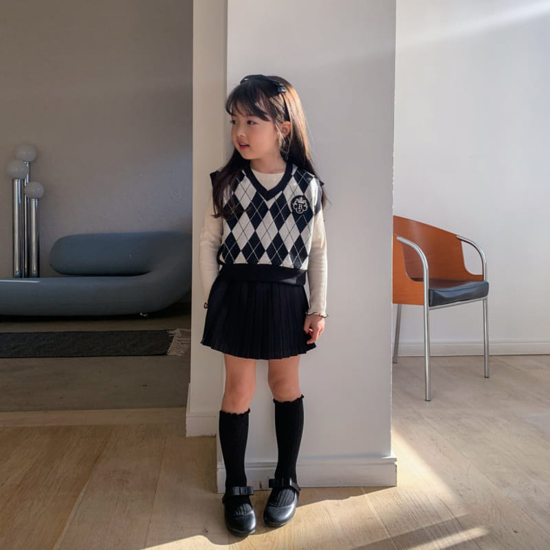 Momo Ann - Korean Children Fashion - #childrensboutique - Argyle Vest - 4