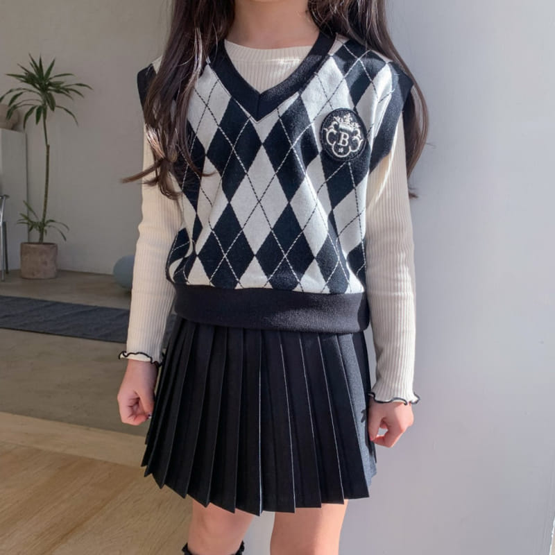 Momo Ann - Korean Children Fashion - #discoveringself - Argyle Vest - 5