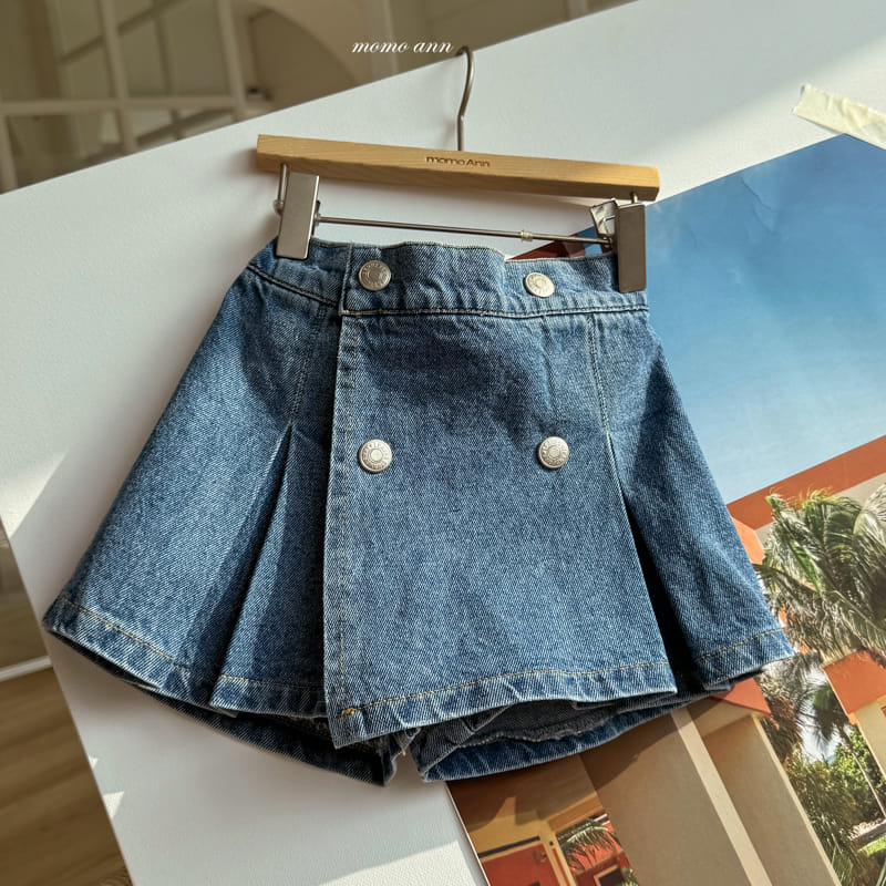 Momo Ann - Korean Children Fashion - #fashionkids - Wrap Denim Skirt - 2