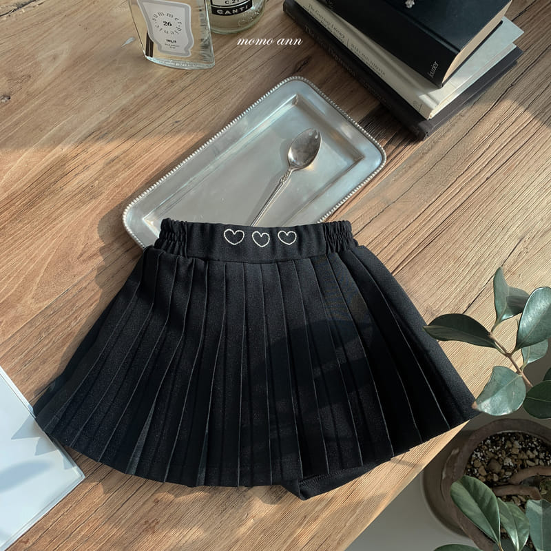 Momo Ann - Korean Children Fashion - #magicofchildhood - Heart Pleated Skirt - 2