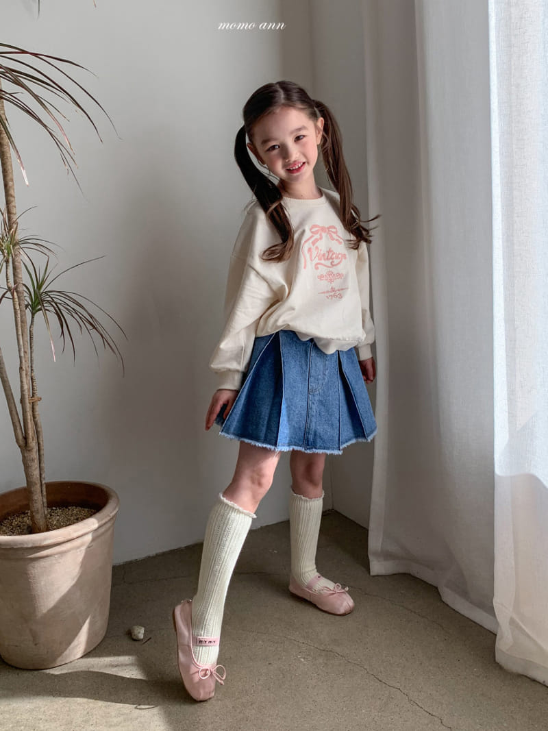 Momo Ann - Korean Children Fashion - #magicofchildhood - Antique Ribbon Sweatshrit - 4
