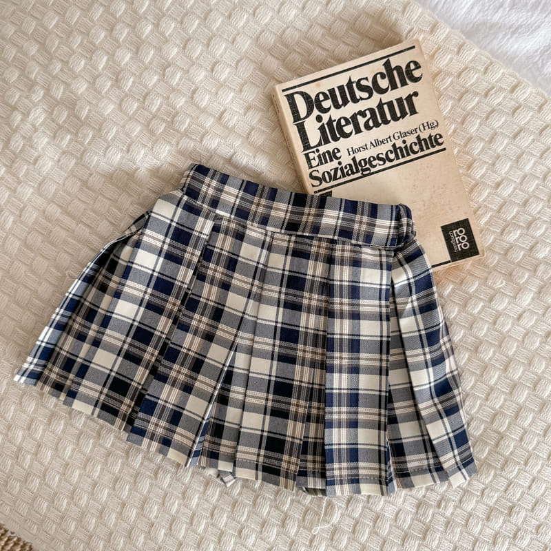 Momo Ann - Korean Children Fashion - #prettylittlegirls - Check Pleated Skirt - 2