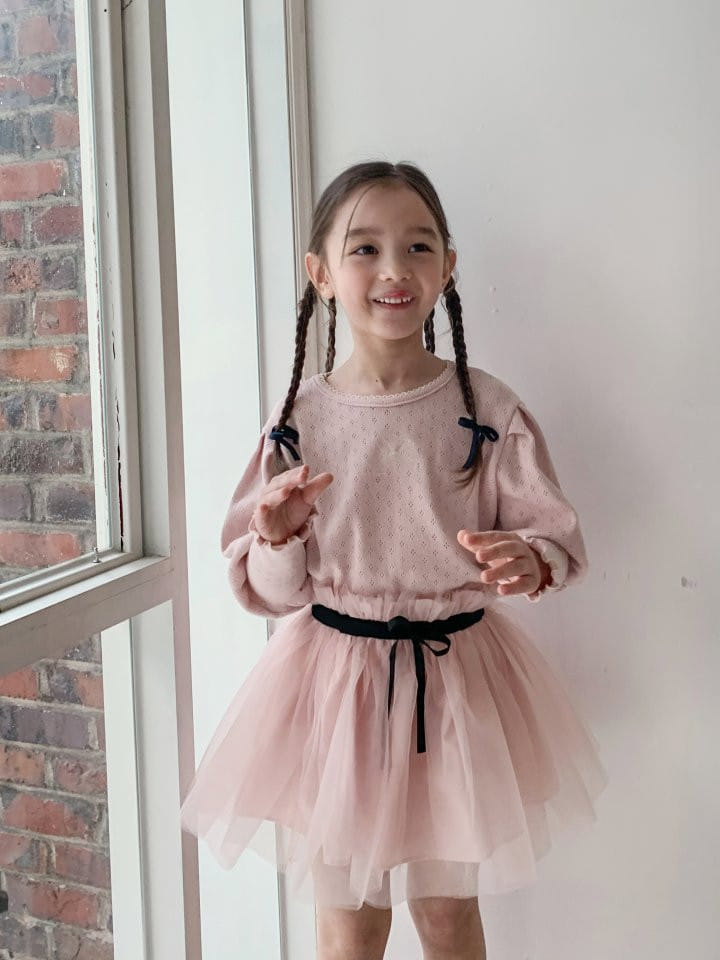 Momo Ann - Korean Children Fashion - #stylishchildhood - Eyelet Tee - 5