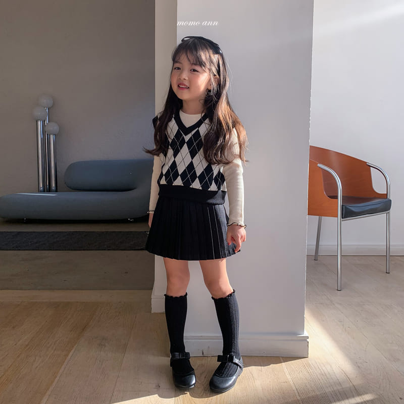 Momo Ann - Korean Children Fashion - #stylishchildhood - Argyle Vest