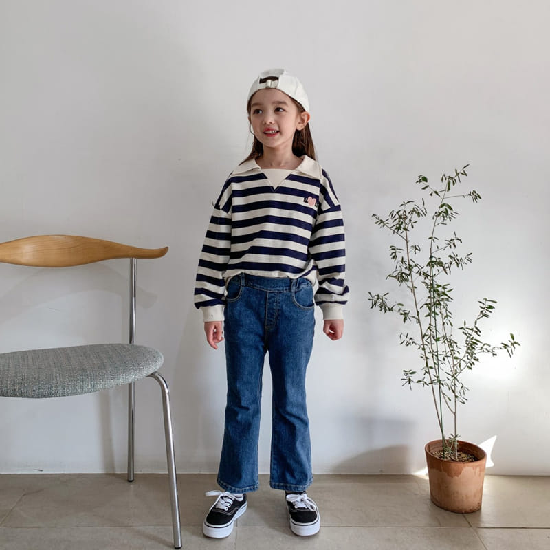 Momo Ann - Korean Children Fashion - #todddlerfashion - Rotten Collar Tee - 2