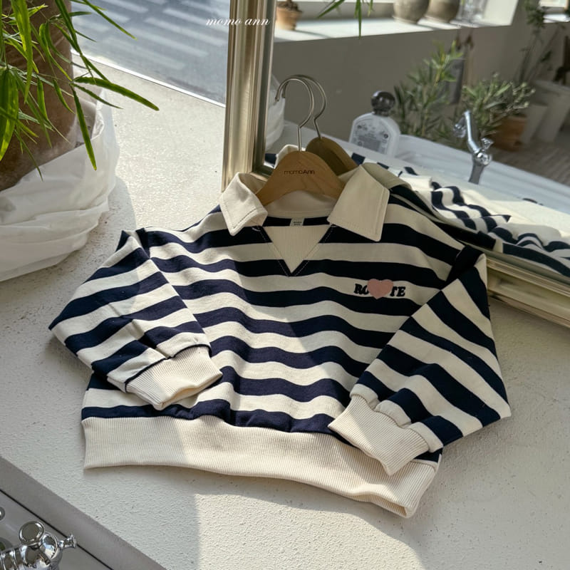 Momo Ann - Korean Children Fashion - #toddlerclothing - Rotten Collar Tee - 3