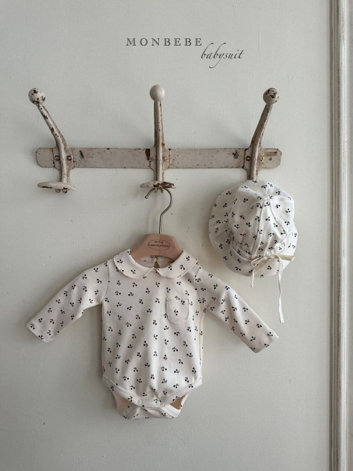 Monbebe - Korean Baby Fashion - #babyboutique - Cherry Collar Body Suit - 6